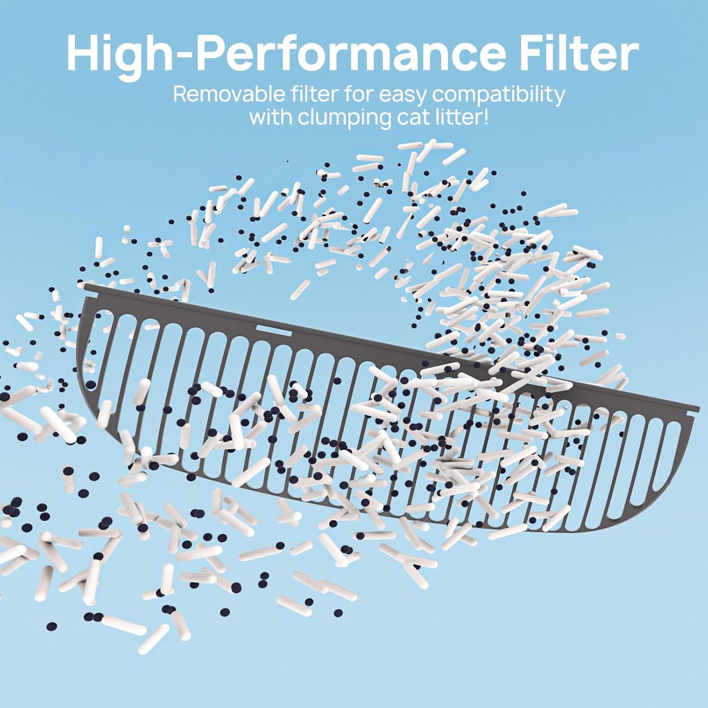 Open-Top Self Cleaning Cat Litter Box